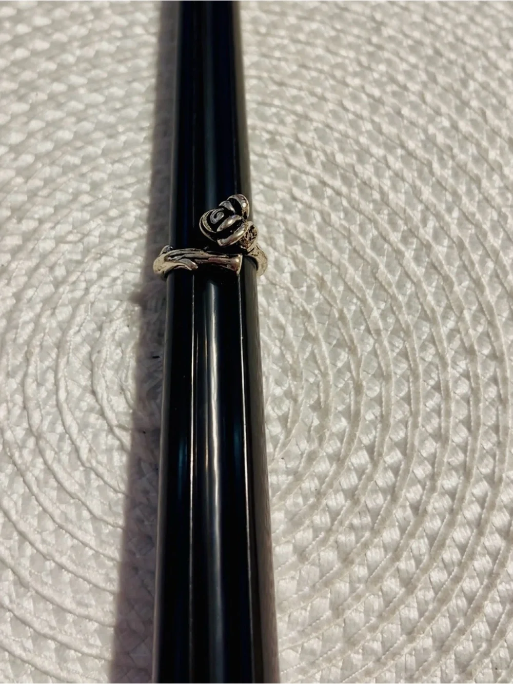 Vintage Sterling Silver Rose Ring in Silver by Unknown Brand